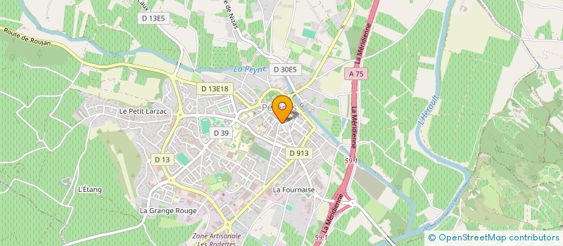 localisation de l'entreprise SCI SALLES  PEZENAS