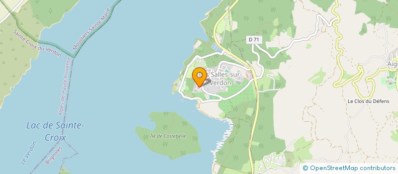 localisation de l'entreprise SCI SALLOISE à LES SALLES-SUR-VERDON
