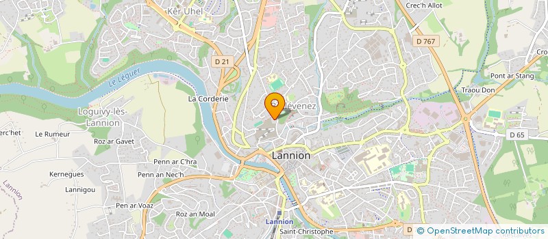 localisation de l'entreprise SCI SALLOU  LANNION