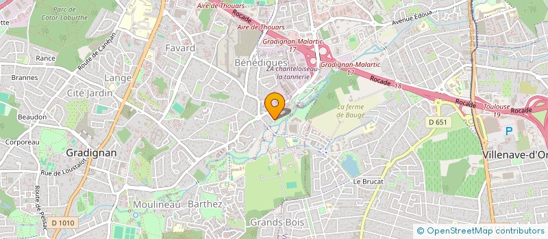 localisation de l'entreprise SCI SALLOUM  GRADIGNAN