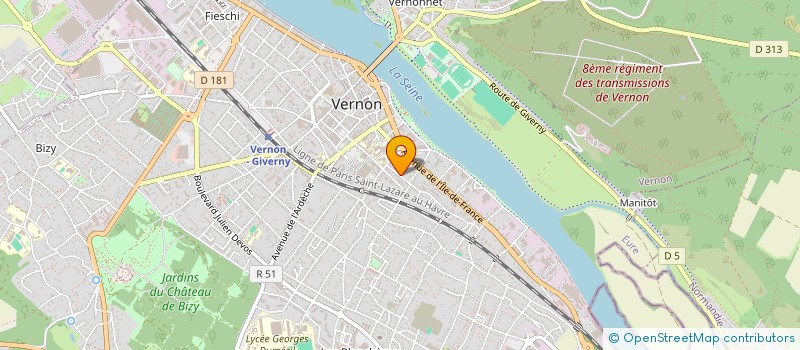 localisation de l'entreprise SCI SALLY  VERNON