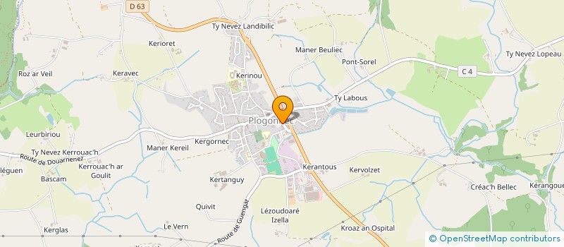 localisation de l'entreprise SCI SALM  PLOGONNEC