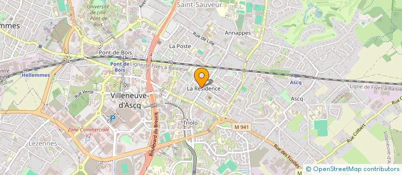 localisation de l'entreprise SCI SALMA à VILLENEUVE-D'ASCQ