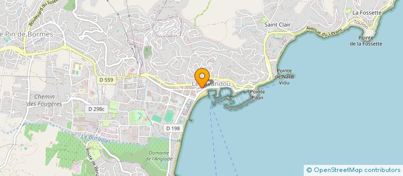 localisation de l'entreprise SCI SALOKA à LE LAVANDOU