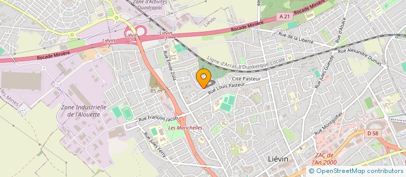 localisation de l'entreprise SCI SALOME  LIEVIN