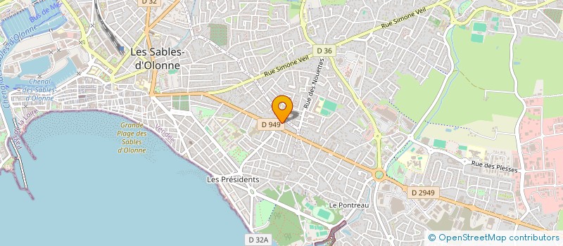 localisation de l'entreprise SCI SALOMON à LES SABLES D'OLONNE