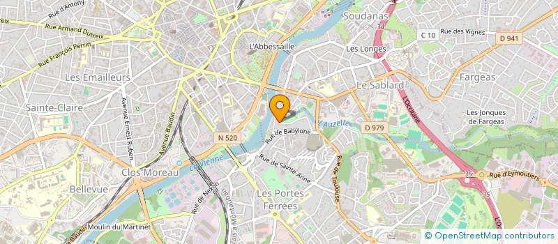 localisation de l'entreprise SCI SALOMON6SCHEFFER à LIMOGES