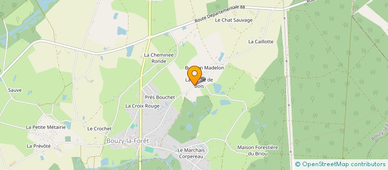 localisation de l'entreprise SCI SALORAH à BOUZY-LA-FORET