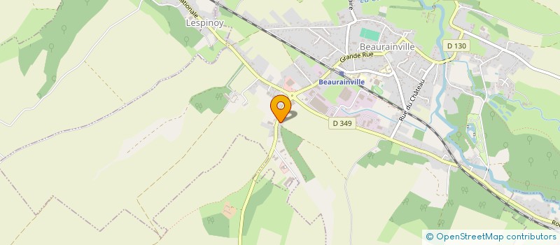 localisation de l'entreprise SCI SALOVIE  BEAURAINVILLE