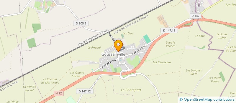 localisation de l'entreprise SCI SALPHI à GOUSSAINVILLE