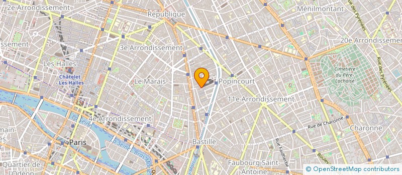 localisation de l'entreprise SCI SALPIIA CROQUETTE  PARIS