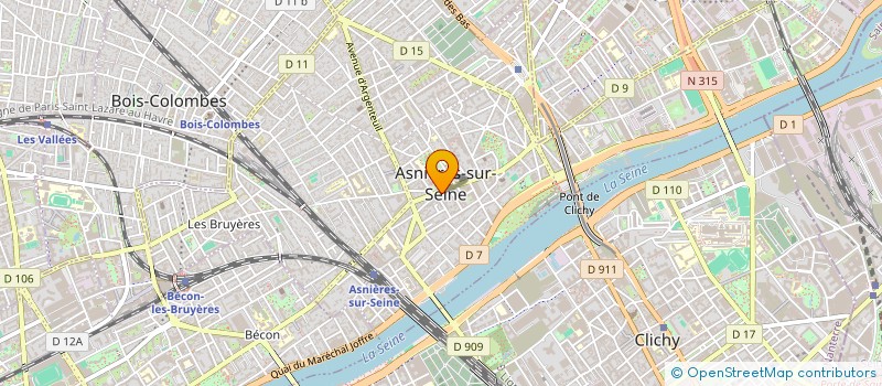 localisation de l'entreprise SCI SALSA à ASNIERES-SUR-SEINE