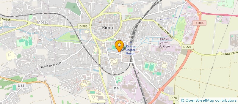 localisation de l'entreprise SCI SALTO IMMOBILIER  RIOM