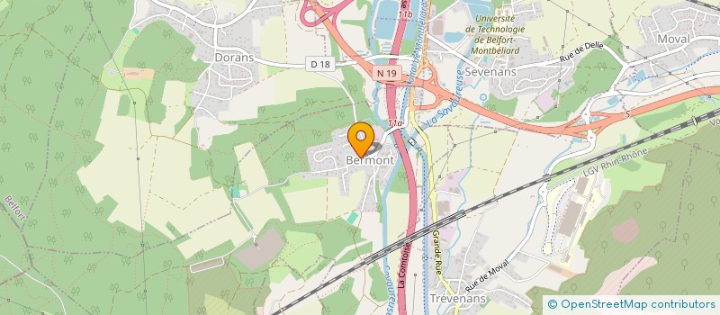 localisation de l'entreprise SCI SALU à BERMONT