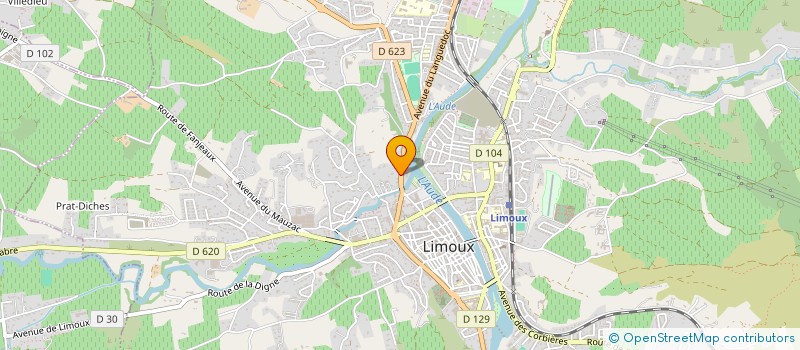 localisation de l'entreprise SCI SALU  LIMOUX