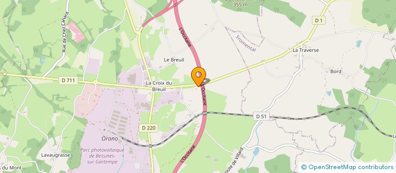 localisation de l'entreprise SCI SALUJEMA  BESSINES-SUR-GARTEMPE