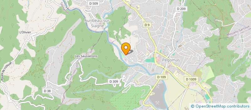 localisation de l'entreprise SCI SALUSSOLIA  PEGOMAS