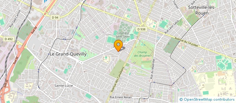 localisation de l'entreprise SCI SALVA  LE GRAND-QUEVILLY