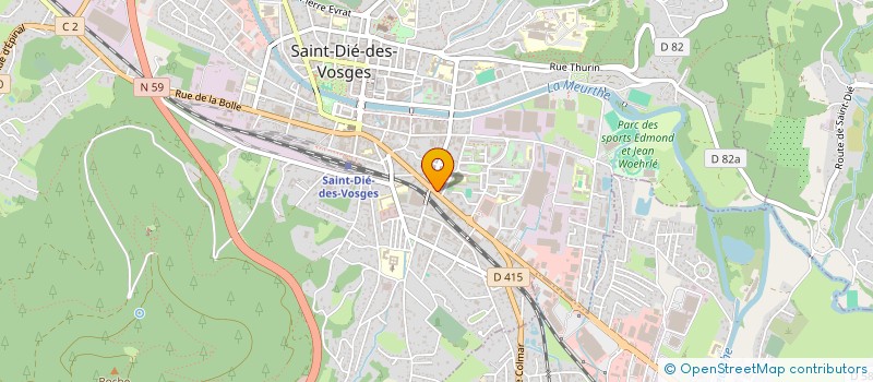 localisation de l'entreprise SCI SALVADOR à SAINT-DIE-DES-VOSGES
