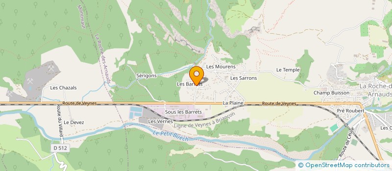 localisation de l'entreprise SCI SALVADOR  LA ROCHE-DES-ARNAUDS