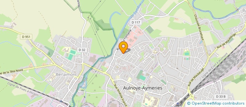 localisation de l'entreprise SCI SALVADOR ALLENDE  AULNOYE-AYMERIES