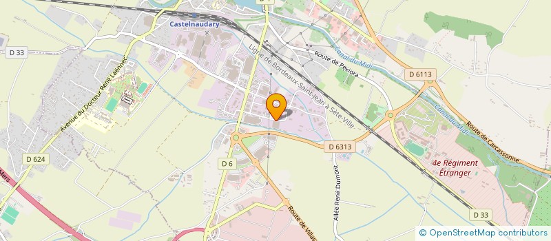 localisation de l'entreprise SCI SALVANA  CASTELNAUDARY