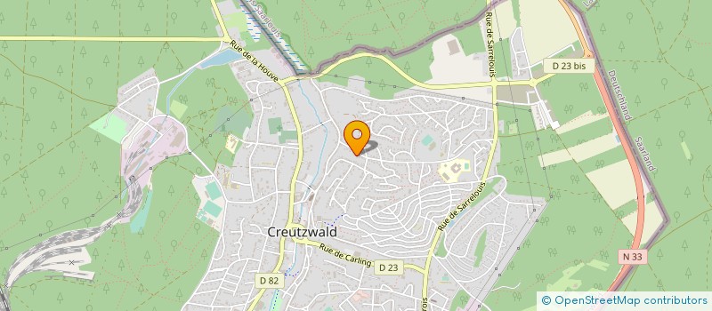 localisation de l'entreprise SCI SALVATRICE  CREUTZWALD