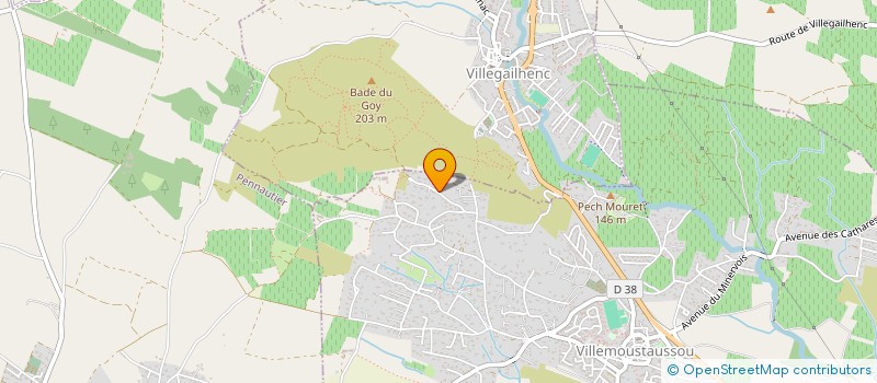 localisation de l'entreprise SCI SALVAZA ALBERT  VILLEMOUSTAUSSOU