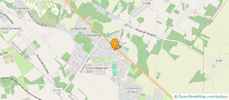 localisation de l'entreprise SCI SALVE  MIGNALOUX-BEAUVOIR