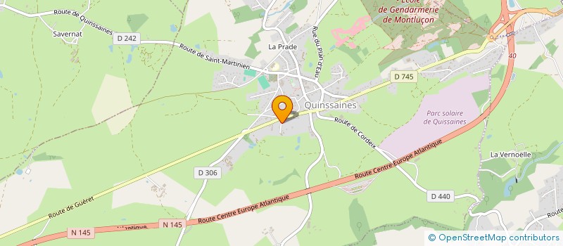 localisation de l'entreprise SCI SALVERT  QUINSSAINES