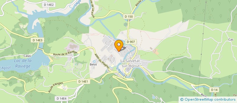 localisation de l'entreprise SCI SALVETOISE  LA SALVETAT-SUR-AGOUT