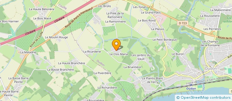 localisation de l'entreprise SCI SALYA  OUDON