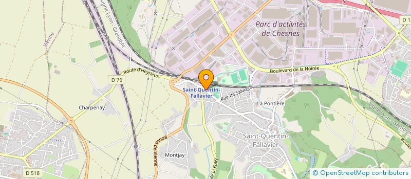 localisation de l'entreprise SCI SAM  SAINT-QUENTIN-FALLAVIER