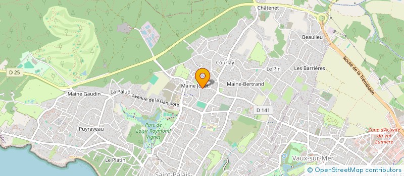 localisation de l'entreprise SCI SAM  SAINT-PALAIS-SUR-MER