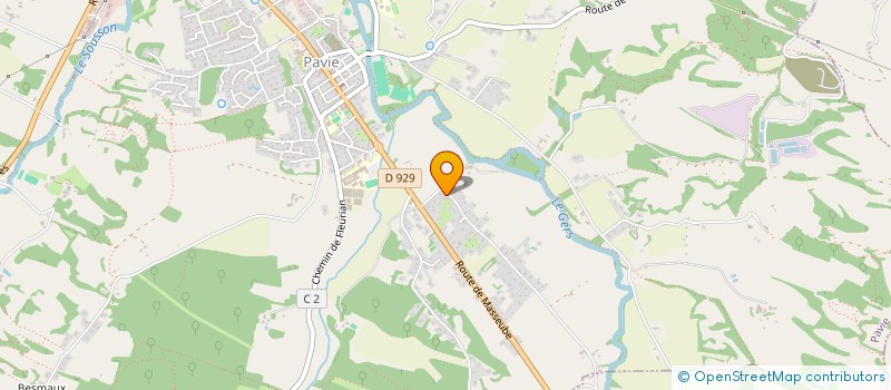 localisation de l'entreprise SCI SAM  PAVIE