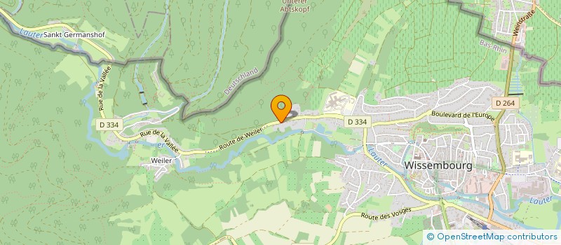 localisation de l'entreprise SCI SAM  WISSEMBOURG
