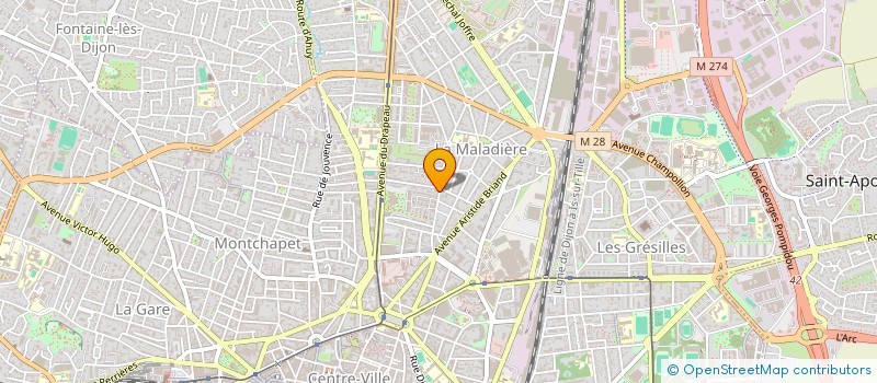 localisation de l'entreprise SCI SAM à DIJON