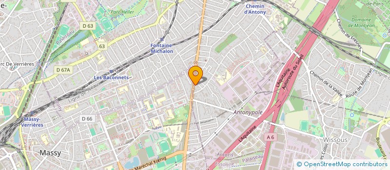 localisation de l'entreprise SCI SAM à ANTONY