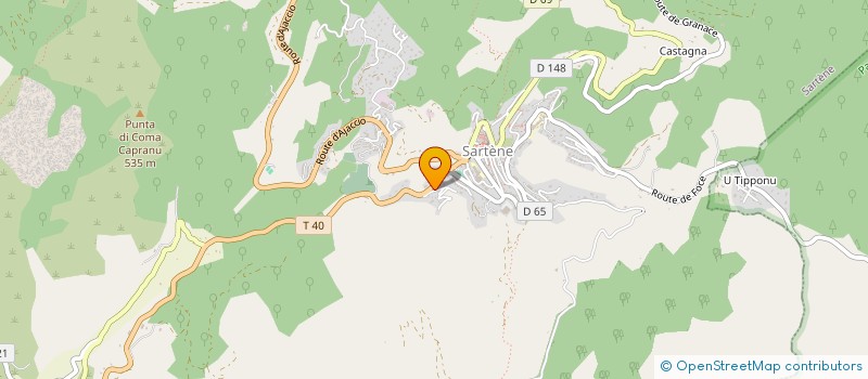 localisation de l'entreprise SCI SAM à SARTENE