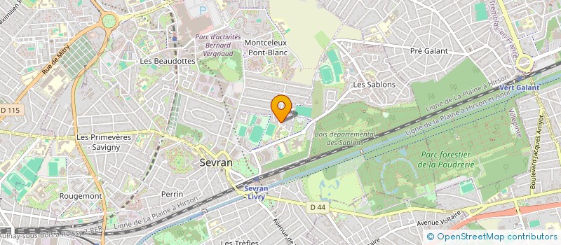 localisation de l'entreprise SCI SAM à SEVRAN