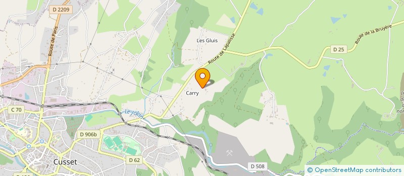 localisation de l'entreprise SCI SAM à CUSSET
