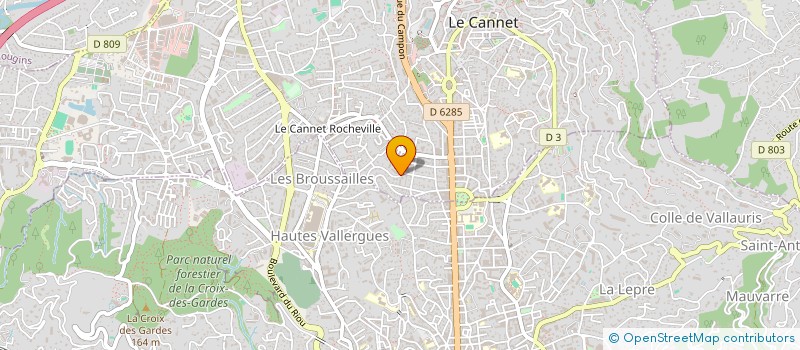 localisation de l'entreprise SCI SAM à LE CANNET