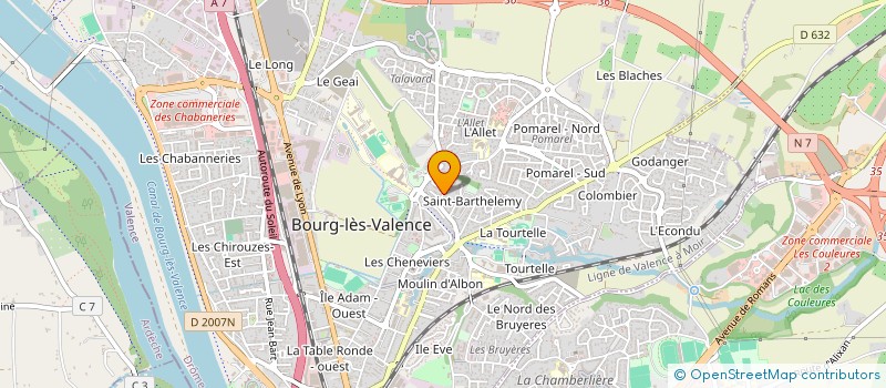 localisation de l'entreprise SCI SAM  BOURG-LES-VALENCE