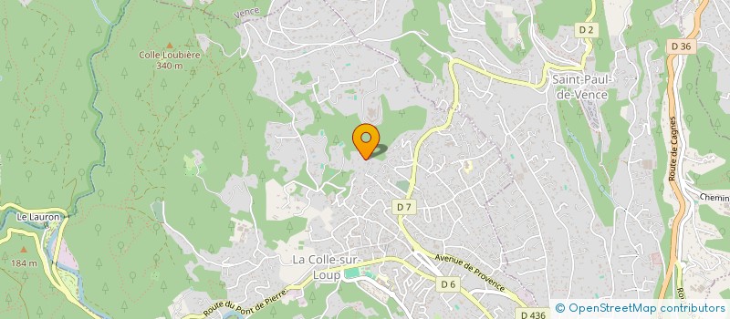 localisation de l'entreprise SCI SAM  LA COLLE-SUR-LOUP