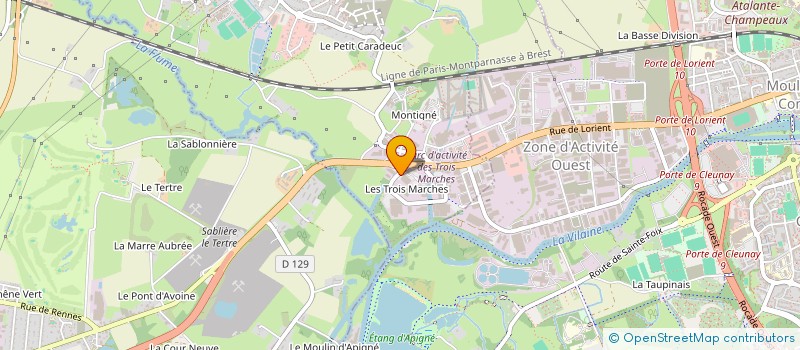 localisation de l'entreprise SCI SAM'ANN  VEZIN-LE-COQUET