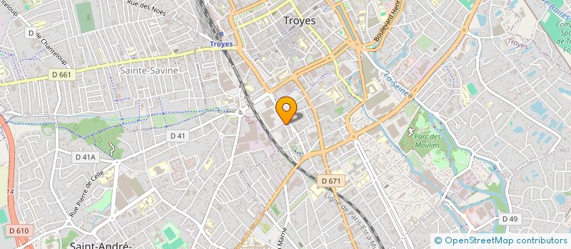 localisation de l'entreprise SCI SAM DB à TROYES