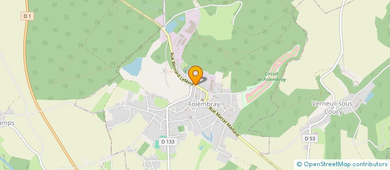 localisation de l'entreprise SCI SAM ET TIM  FOLEMBRAY