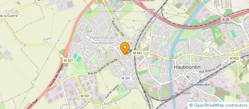 localisation de l'entreprise SCI SAM IMMOBILIER  HALLENNES-LEZ-HAUBOURDIN