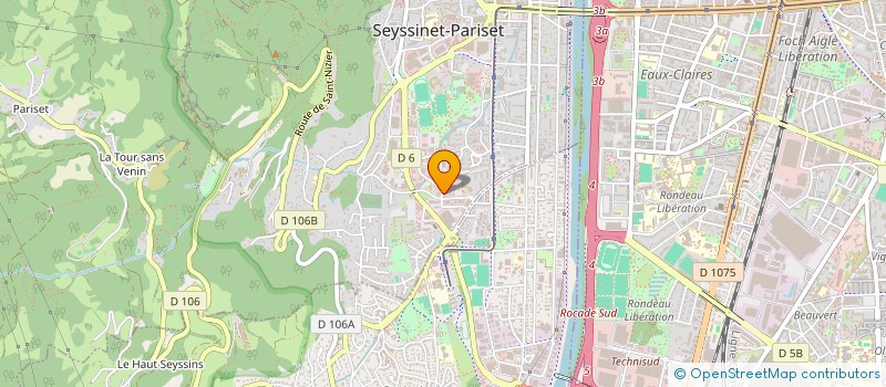 localisation de l'entreprise SCI SAM INVESTISSEMENTS  SEYSSINET-PARISET