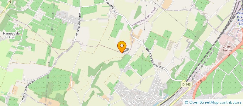 localisation de l'entreprise SCI SAM JO CA  CHATEAUNEUF-SUR-ISERE